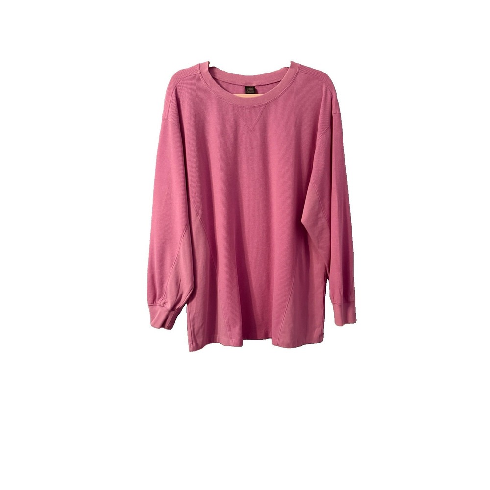 Wild Fable Waffle Knit Thermal Top Size M Oversized Tunic Mix Media Layers NWT